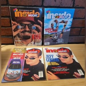 Lot of Four Vintage Inside NASCAR Magazines